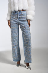 DRIP DRIP EMBELLISHED DENIM