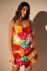 FLOWER POWER MINI DRESS