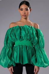 LOVE SPRUNG OFF THE SHOULDER BLOUSE