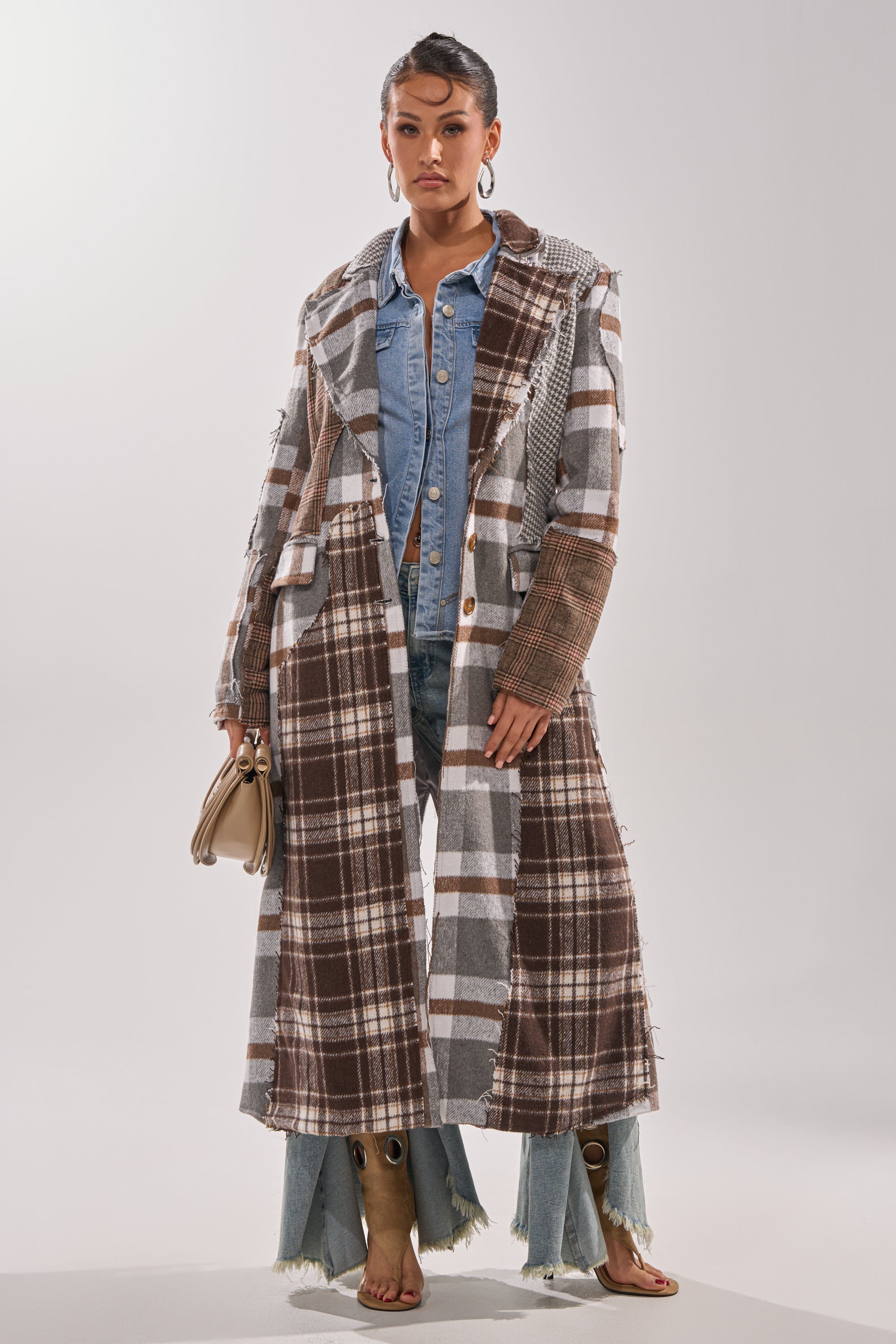MIXED FEELINGS PATCHWORK TRENCH