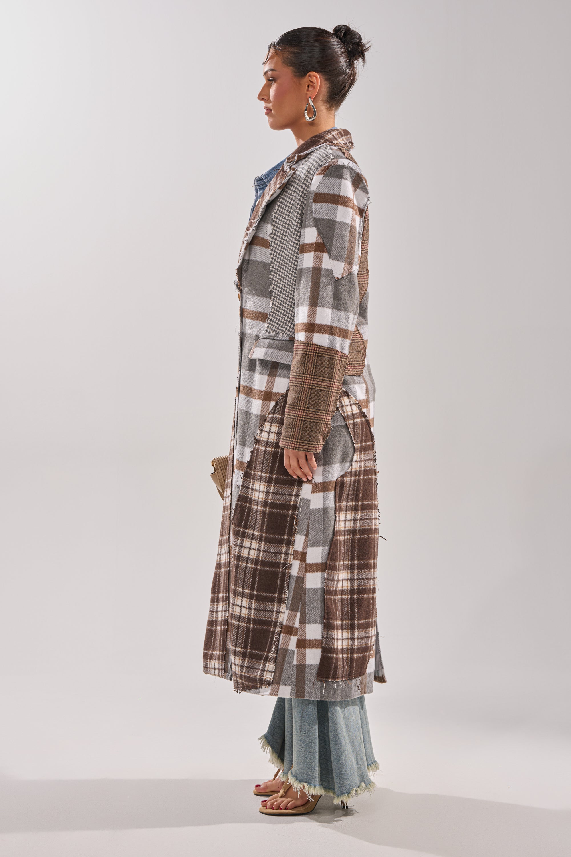 MIXED FEELINGS PATCHWORK TRENCH