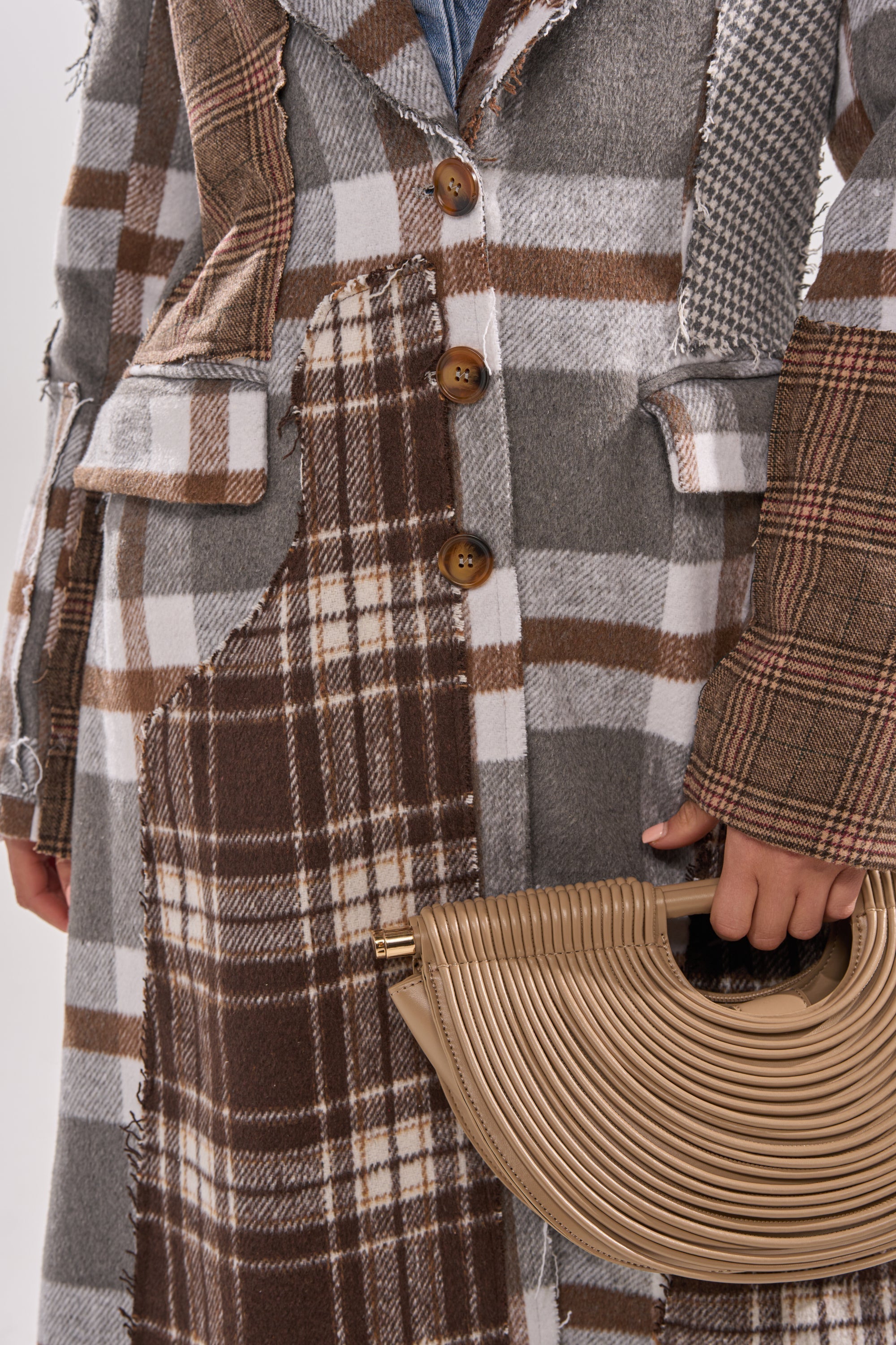 MIXED FEELINGS PATCHWORK TRENCH