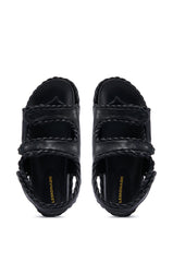 CAPE COD BLACK BRAIDED SANDAL