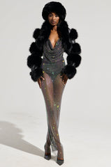ACTIN BRAND NEW RHINESTONE MESH MAXI DRESS