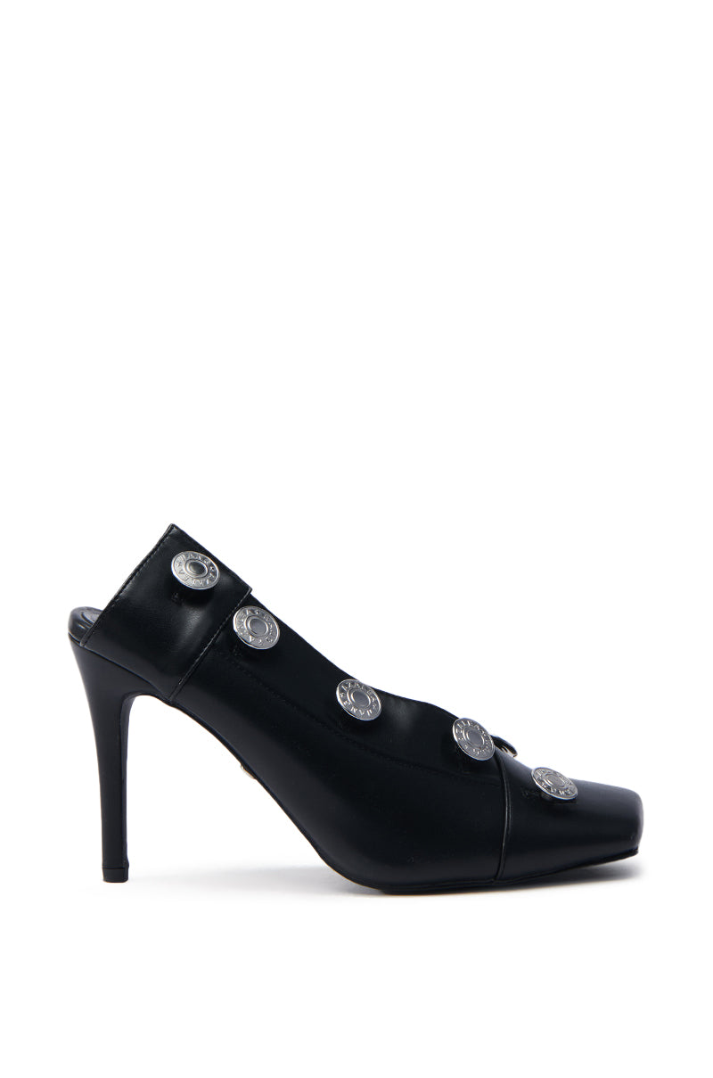 AZALEA WANG EBRIMA BLACK STILETTO PUMP
