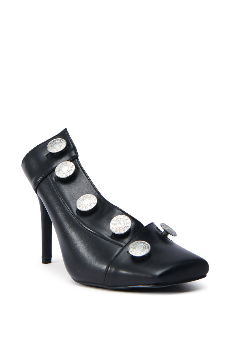 AZALEA WANG EBRIMA BLACK STILETTO PUMP