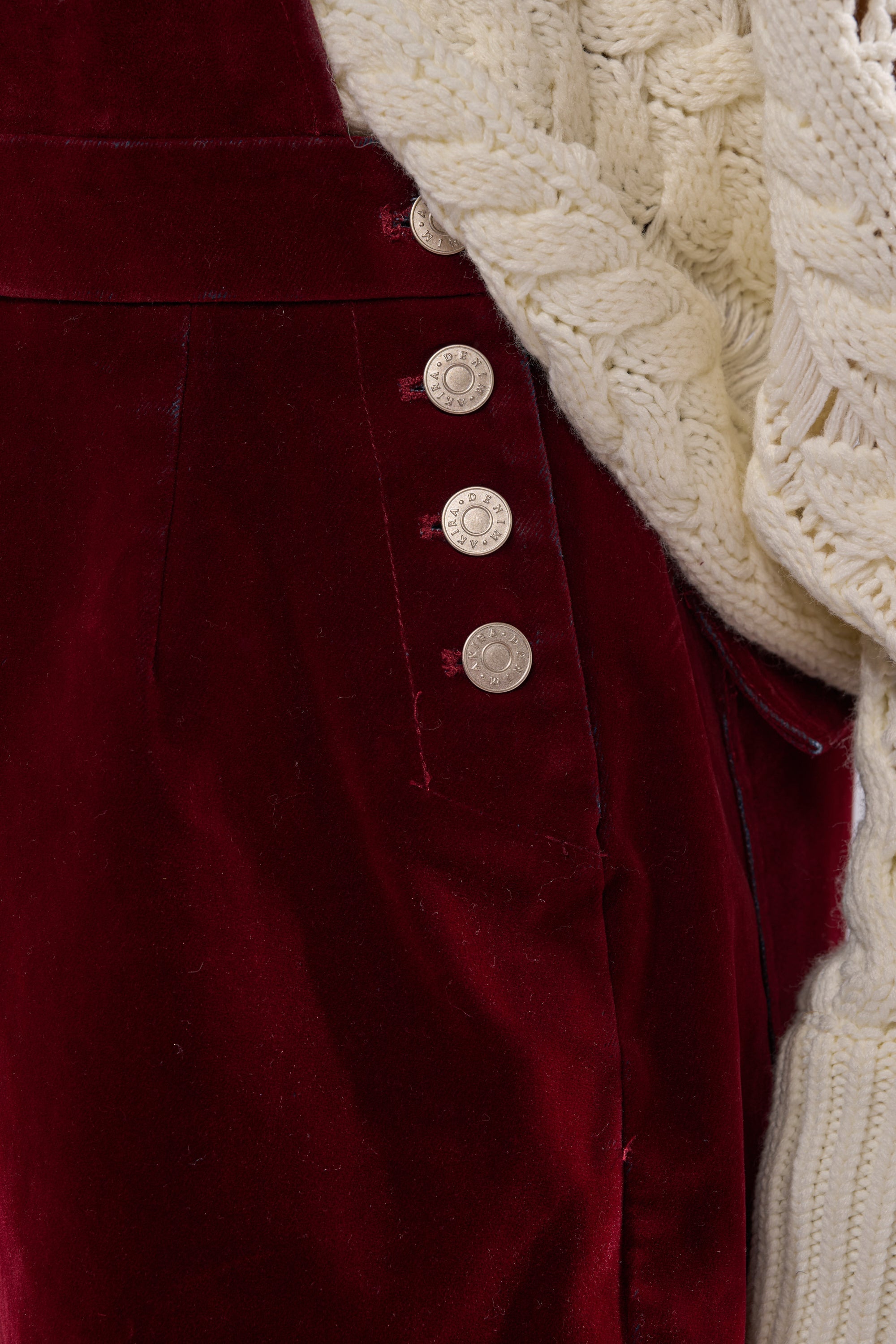 IT'S GIVING VINTAGE VELVET DENIM OVERALLS