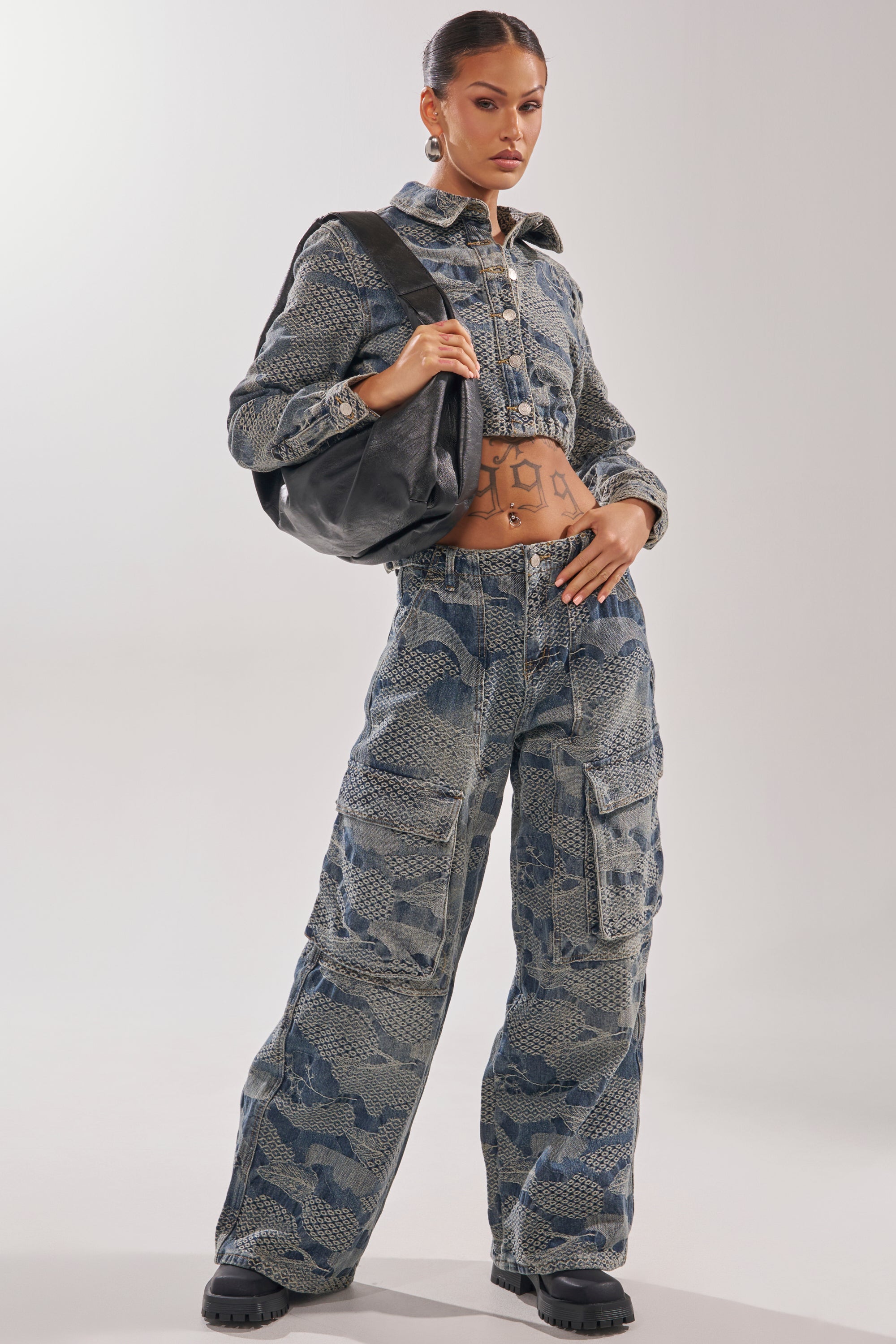 I THINK YOU WANNA KNOW DENIM CARGO PANT
