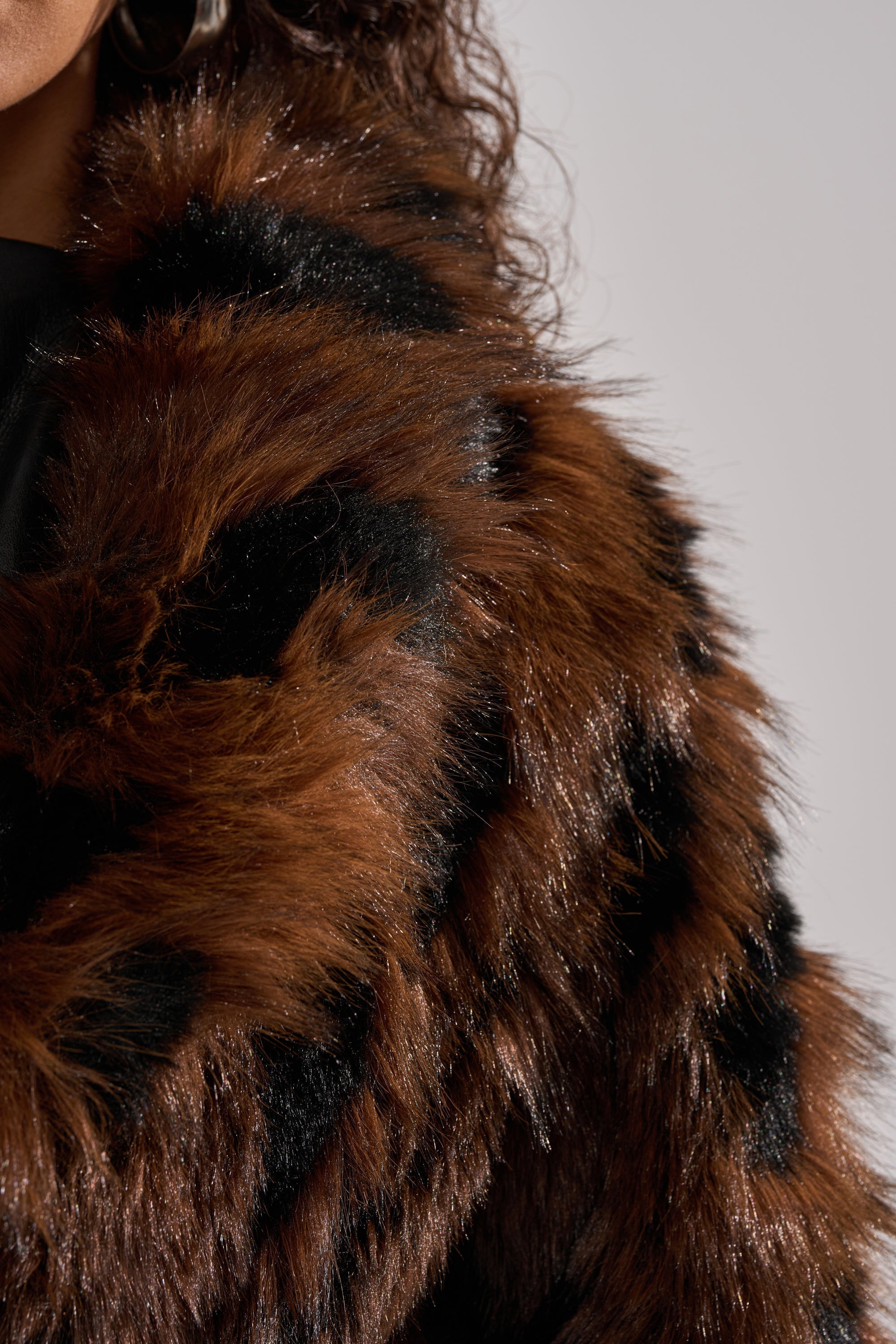 JUSTINE FAUX FUR COAT