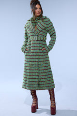 IT'S GIVING LUCK TWEED TRENCH