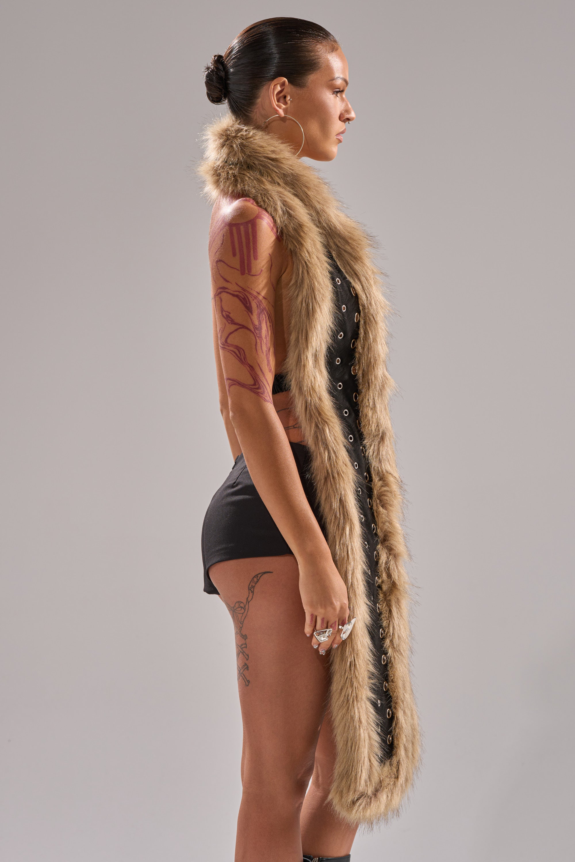 ICY HOT FUR BRALETTE