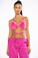 BARBZ FAUX FUR BRALETTE