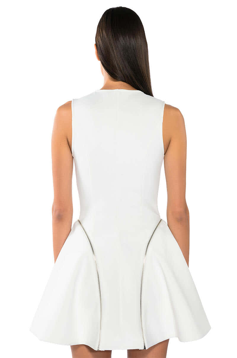 FEELING LIKE A TEN ZIPPER MINI DRESS