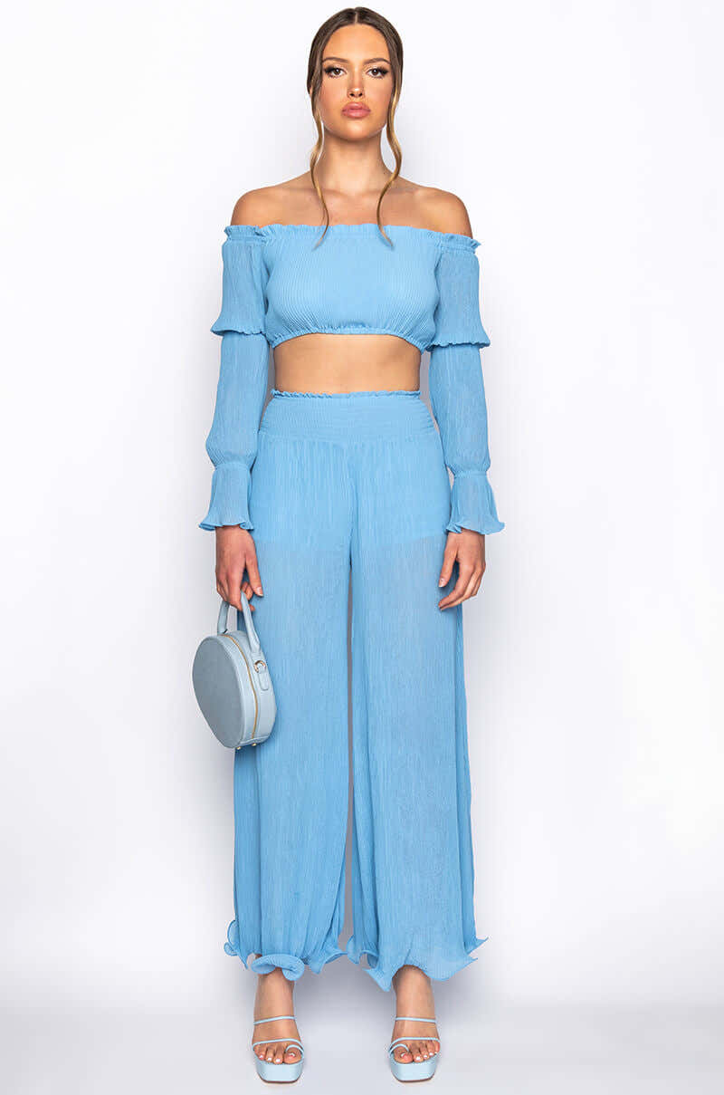 IT WAS FUN CROP BLOUSE