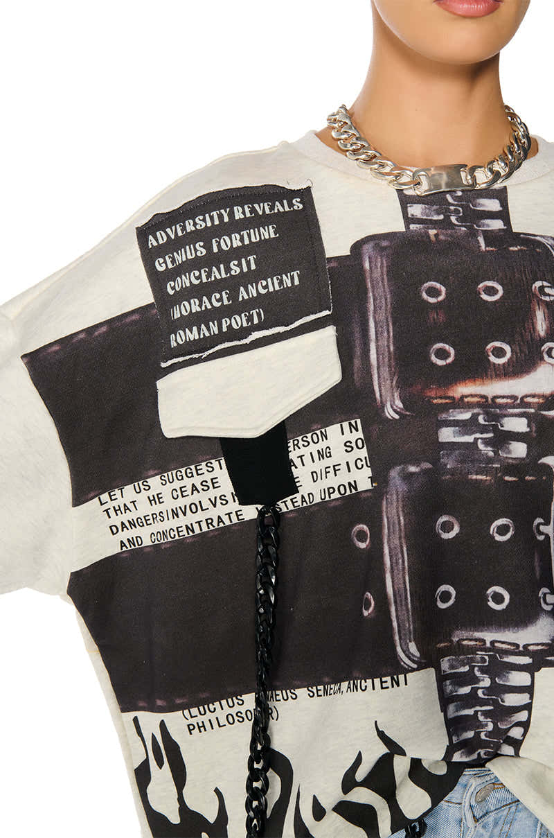 LIMITED EDITION CUT OUT GRAPHIC SWEATSHIRT